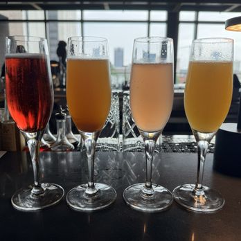 High Rail Raleigh - Mimosa Flight - Cocktail Bars Near Me - Raleigh, North Carolina