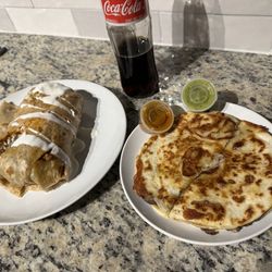 Ezekiel's Tacos - Bean and Cheese Quesadilla Burrito