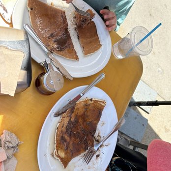Night & Day Cafe - One chocolate chip pancake split for hungry boys - Beer Bar Near Me - Coronado, California Night & Day Cafe - One chocolate chip pancake split for hungry boys - Beer Bar Near Me - Coronado, California