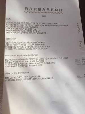 Menu photo 7 Barbareño Santa Barbara, CA Menu photo 7 Barbareño Santa Barbara, CA