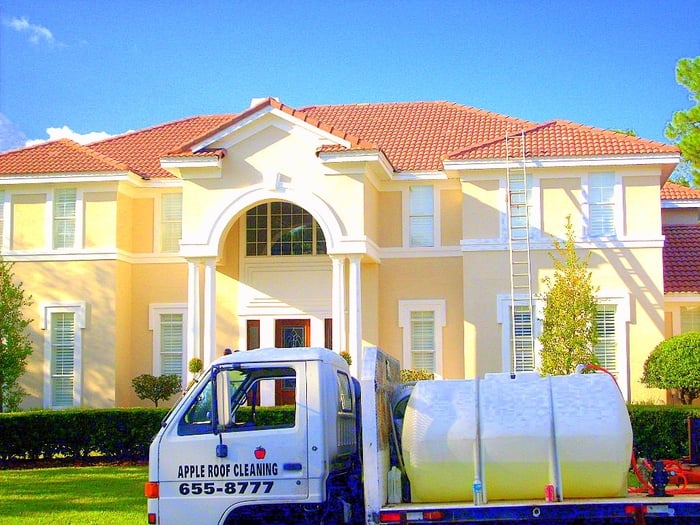 Slide of Apple Roof Cleaning