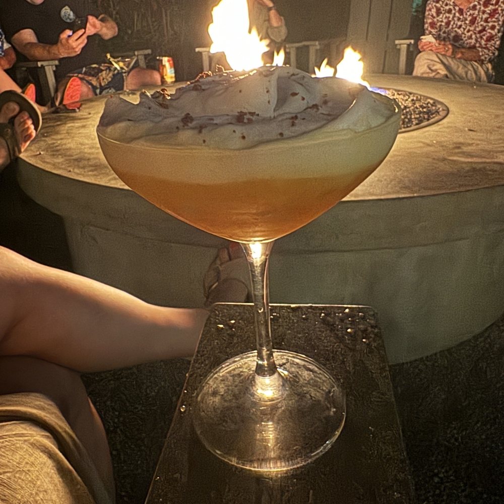 Ama - Tumeric drink with citrus, coconut cream - Cocktail Bars Near Me - Hanalei, Hawaii Ama - Tumeric drink with citrus, coconut cream - Cocktail Bars Near Me - Hanalei, Hawaii