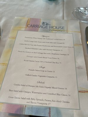 Menu photo 7 The Carriage House Mackinac Island, MI