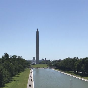 Lincoln Memorial - View from the Lincoln Memorial Steps of the National Mall - Landmarks & Historical Buildings Near Me - Washington, DC, District of Columbia