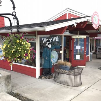 Bob's Chowder Bar - Love the photo ops, flowers and real fishing cork floats! - Seafood Near Me - Anacortes, Washington