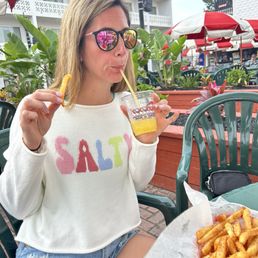 Fries and an orange crush