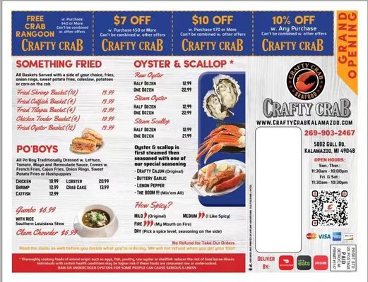 Menu photo 4 Crafty Crab Allen Park Allen Park, MI