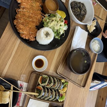 Baro Gimbap - Keto Kimbap, Pork Cutlet, Perilla Oil Mixed Noodle and Fish Cake Skewer - Korean Near Me - Fullerton, California