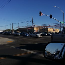 a view of a busy intersection