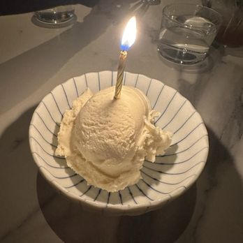 Kingfisher - Free birthday house made ice cream - suuuuper creamy! Amazing vanilla flavor. - Vietnamese Near Me - San Diego, California Kingfisher - Free birthday house made ice cream - suuuuper creamy! Amazing vanilla flavor. - Vietnamese Near Me - San Diego, California