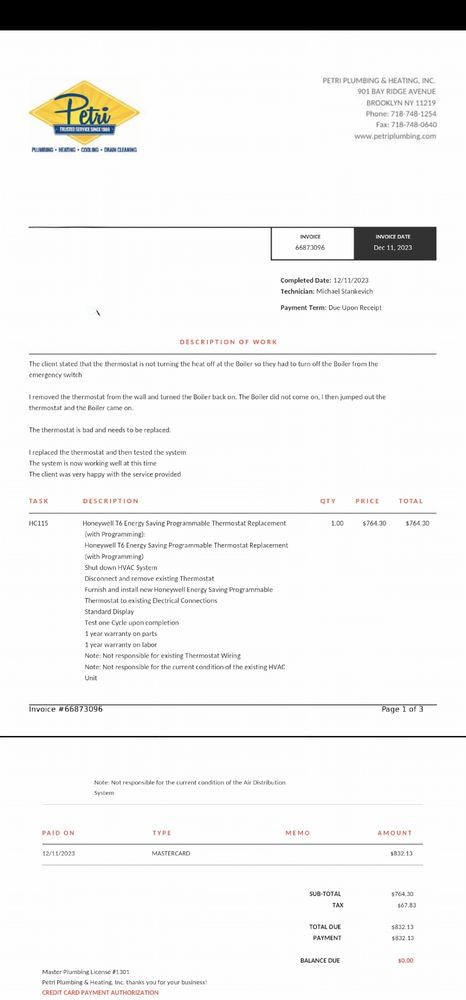 Slide of Petri Plumbing, Heating, Cooling & Drain Cleaning