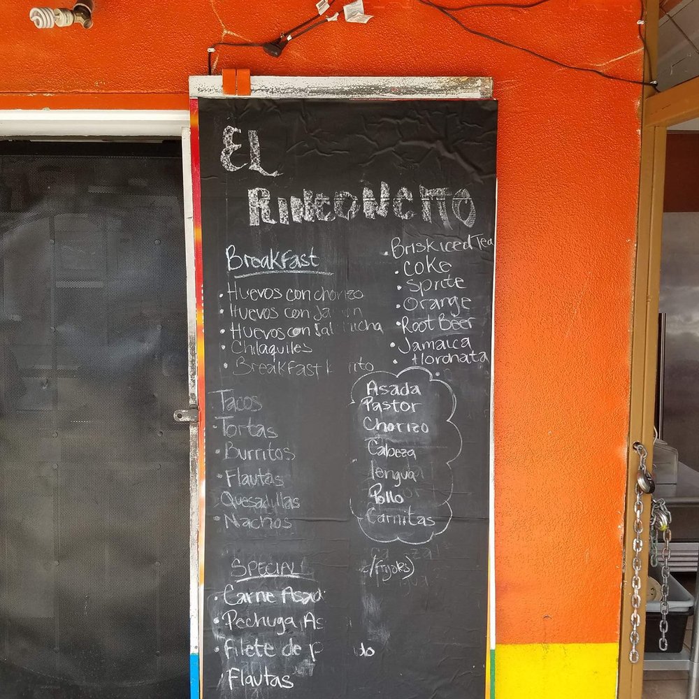 El Rinconcito - menu - Breakfast & Brunch Near Me - Los Angeles, California