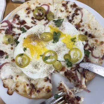 Brunch - Bacon Breakfast Pizza - Breakfast & Brunch Near Me - Paso Robles, California Brunch - Bacon Breakfast Pizza - Breakfast & Brunch Near Me - Paso Robles, California