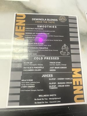 Menu photo 1 Deminola Blends Baton Rouge, LA Menu photo 1 Deminola Blends Baton Rouge, LA