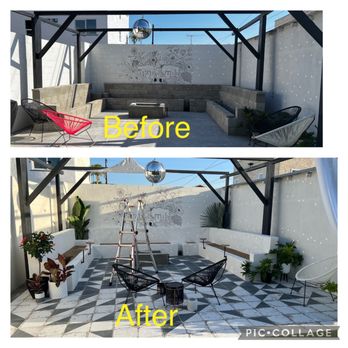 Islander Construction Services - Pattern designed by home owners for his patio - Masonry/Concrete Near Me Islander Construction Services - Pattern designed by home owners for his patio - Masonry/Concrete Near Me