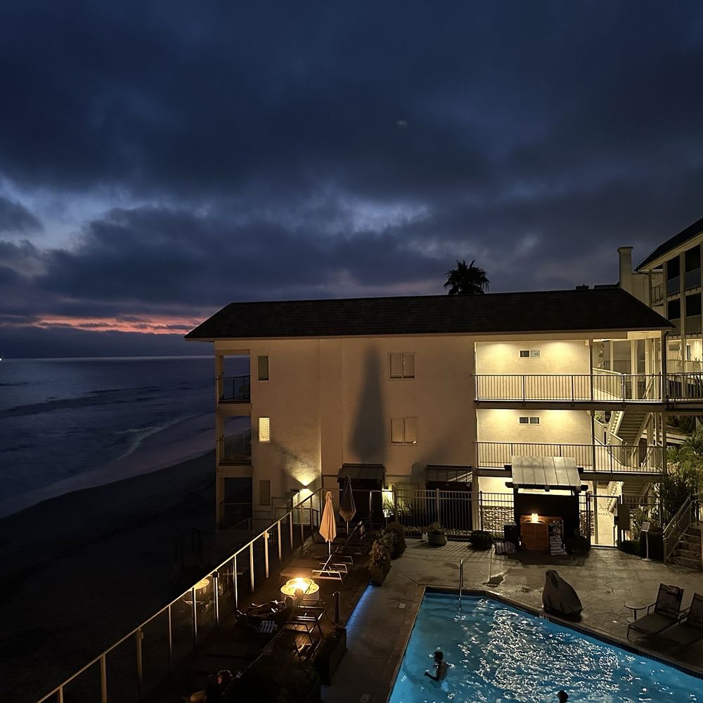 Beach Terrace - our view at night - Hotels Near Me - Carlsbad, California