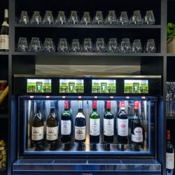 The Enomatic machines ensure the perfect pour.