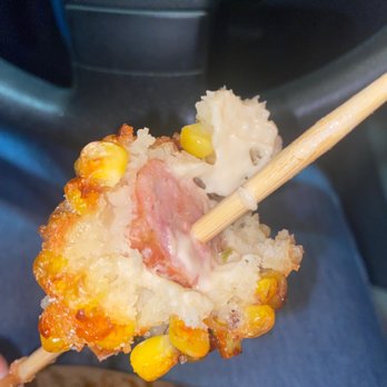 Korn Dog - you can see the raw batter - Korean Near Me - Seattle, Washington Korn Dog - you can see the raw batter - Korean Near Me - Seattle, Washington
