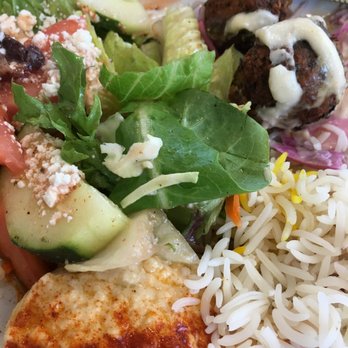 Pom & Olive - falafel platter - Mediterranean Near Me - Costa Mesa, California