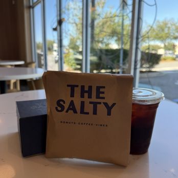 The Salty Donut - To-go order from seating area - Donuts Near Me - Orlando, Florida