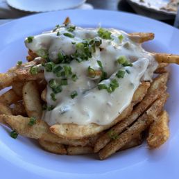 Pimp My Fries with Gator Sausage Queso Pimp My Fries with Gator Sausage Queso