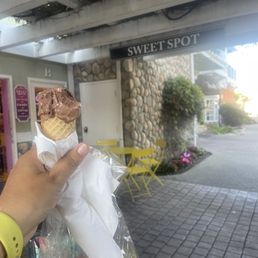 My yummy chocolate ice cream cone My yummy chocolate ice cream cone