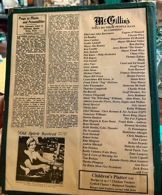Menu photo 5 McGillin's Olde Ale House Philadelphia, PA Menu photo 5 McGillin's Olde Ale House Philadelphia, PA
