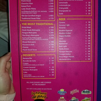 La Estancia de Boca - English menu - Mexican Near Me - Boca del Rio, VER La Estancia de Boca - English menu - Mexican Near Me - Boca del Rio, VER