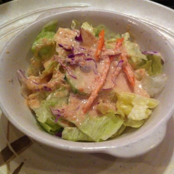Asahi Steak & Sushi - Little salad that comes with habachi meal - Japanese Near Me - Marietta, Georgia Asahi Steak & Sushi - Little salad that comes with habachi meal - Japanese Near Me - Marietta, Georgia