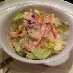 Little salad that comes with habachi meal
