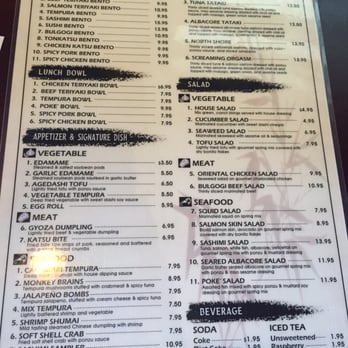 Hon Sushi - Menu - Sushi Bars Near Me - Carrollton, Texas Hon Sushi - Menu - Sushi Bars Near Me - Carrollton, Texas
