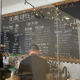 Menu board.