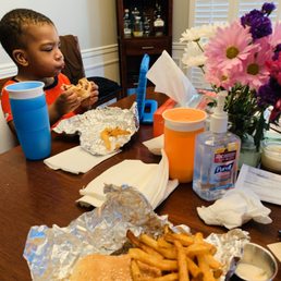 My two year old loves his Five Guys burgers!!!!