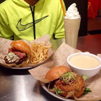 Kyle's Kitchen - Two burger combos with a shake - Salad Near Me - Goleta, California Kyle's Kitchen - Two burger combos with a shake - Salad Near Me - Goleta, California