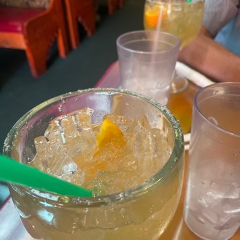 La Hacienda Mexican Restaurant - Margaritas with oranges?! Asked for a regular margarita with Don Julio. - Mexican Near Me - Durango, Colorado