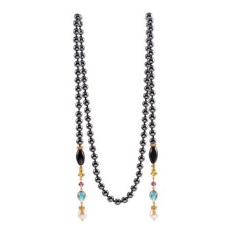 Mahlia Collection - LLANDRA: Beautiful golden rams has finish off the blue and pink tourmaline drops , while the black onyx adds perfect drama and contrast. - Jewelry Near Me - Tucson, Arizona Mahlia Collection - LLANDRA: Beautiful golden rams has finish off the blue and pink tourmaline drops , while the black onyx adds perfect drama and contrast. - Jewelry Near Me - Tucson, Arizona