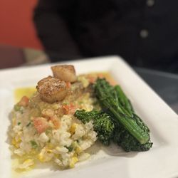 Salmon with Scallops! So good!
