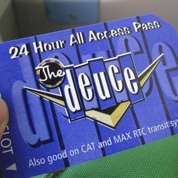 The Deuce - The Deuce Pass - Public Transportation Near Me - Las Vegas, Nevada