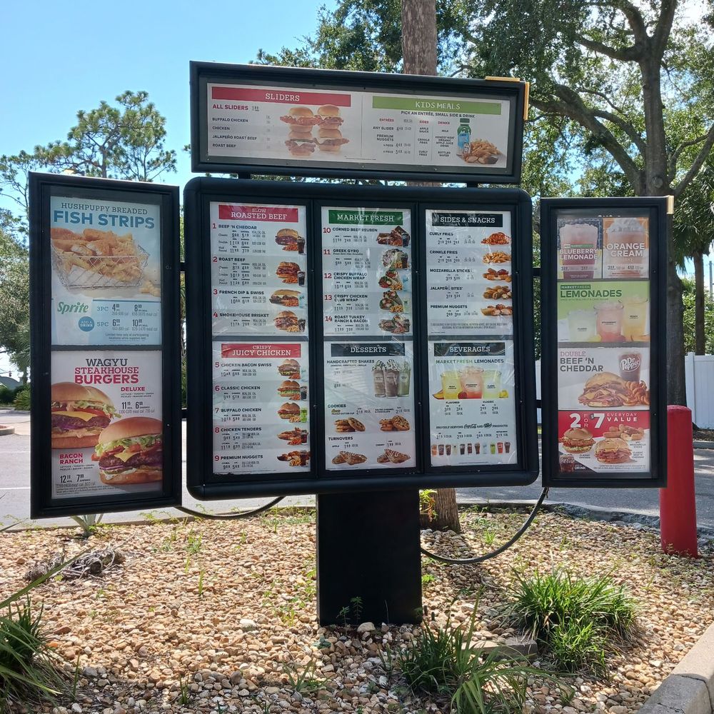 Arby's - Menu board - Fast Food Near Me - Apopka, Florida Arby's - Menu board - Fast Food Near Me - Apopka, Florida