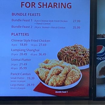 Chowking - Menu as of June 2023 - Chinese Near Me - Carson, California