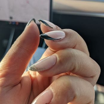 Fendy Nail Lounge - Uneven French manicure design job by Kevin. - Nail Salons Near Me - Cypress, California Fendy Nail Lounge - Uneven French manicure design job by Kevin. - Nail Salons Near Me - Cypress, California