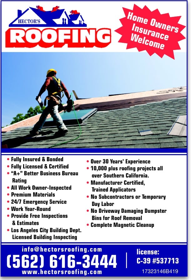 Slide of Hector's Roofing