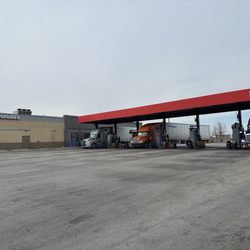Pilot Travel Center - Front of truck fueling