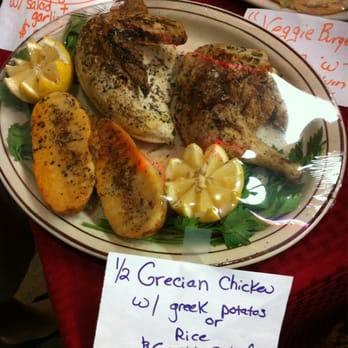 Brandy's Gyros - Tonights special: Half chicken with potatoes and a Greek salad for only $7.49!! - Greek Near Me - Hanover Park, Illinois Brandy's Gyros - Tonights special: Half chicken with potatoes and a Greek salad for only $7.49!! - Greek Near Me - Hanover Park, Illinois
