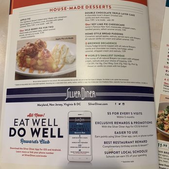 Silver Diner - Menu 10/2022 - Diners Near Me - Glen Allen, Virginia Silver Diner - Menu 10/2022 - Diners Near Me - Glen Allen, Virginia