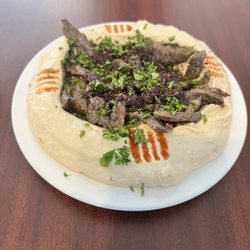 Hummus with shawarma (small)