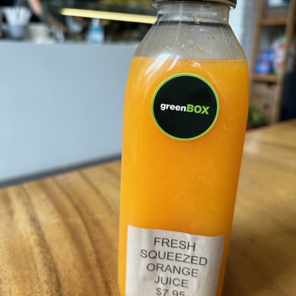 Green Box Express - Fresh squeezed orange juice was expensive and bitter. - Salad Near Me - Toronto, Ontario Green Box Express - Fresh squeezed orange juice was expensive and bitter. - Salad Near Me - Toronto, Ontario