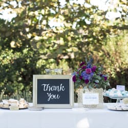 Country Living Florist & Fine Gifts - Wedding dessert table.