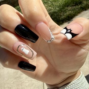 Nails Club - Ghost, web & bat - Nail Salons Near Me - Antioch, California