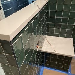 Academy Home Kitchen & Bath - Bench and poney wall